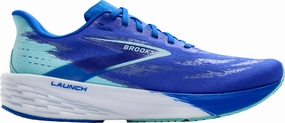 Brooks Launch 11 Mens Running Shoes - Blue Durable Compound Split Outsole Design