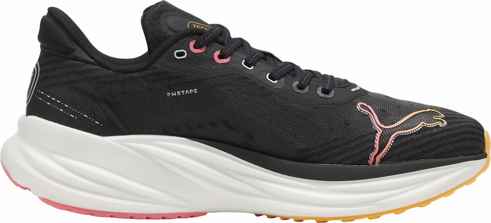 Aerodynamic Upper Weave Puma Magnify Nitro 2 Tech Mens Running Shoes - Black