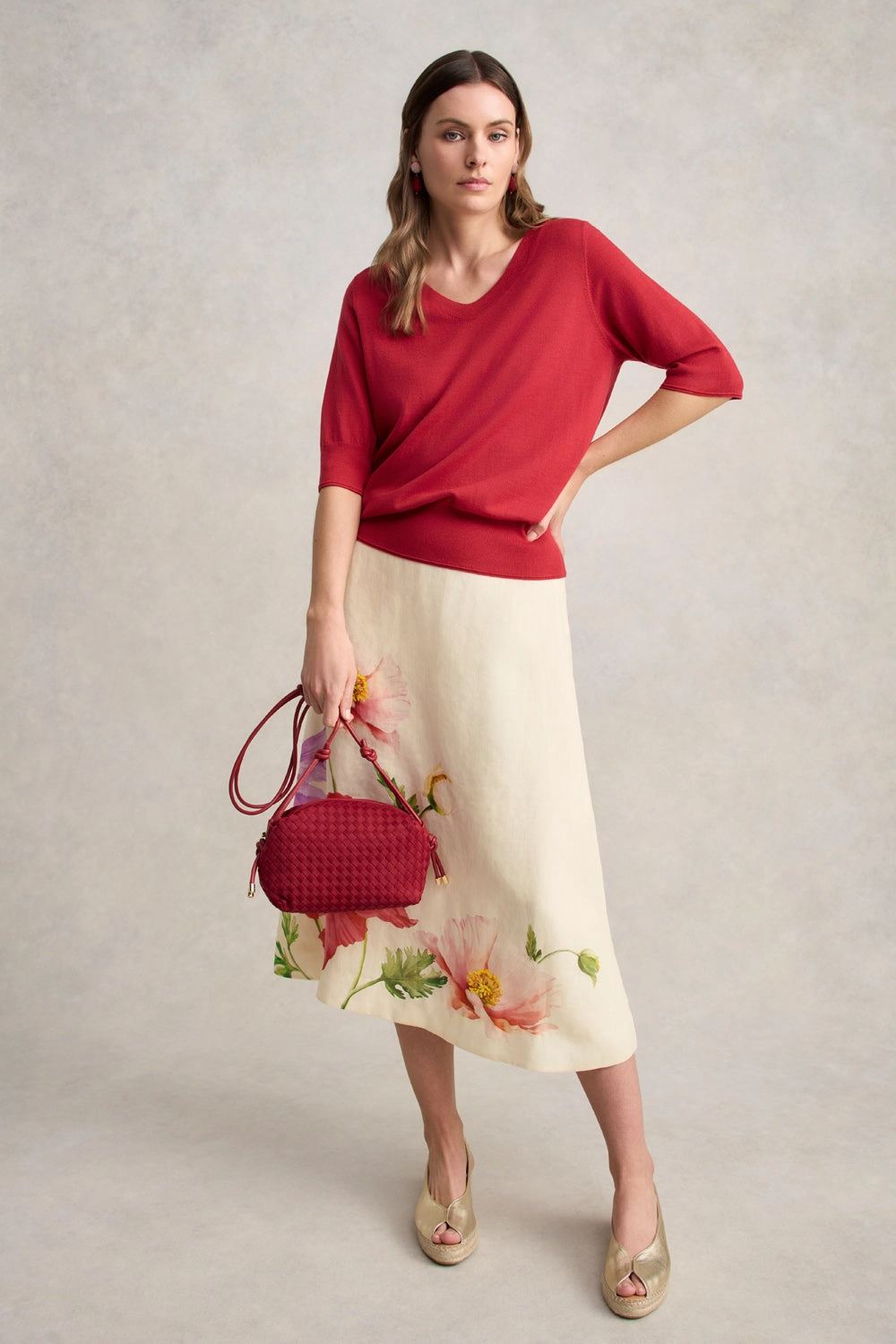 Half Sleeve Wool Knit ?C Poppy Sporty Style