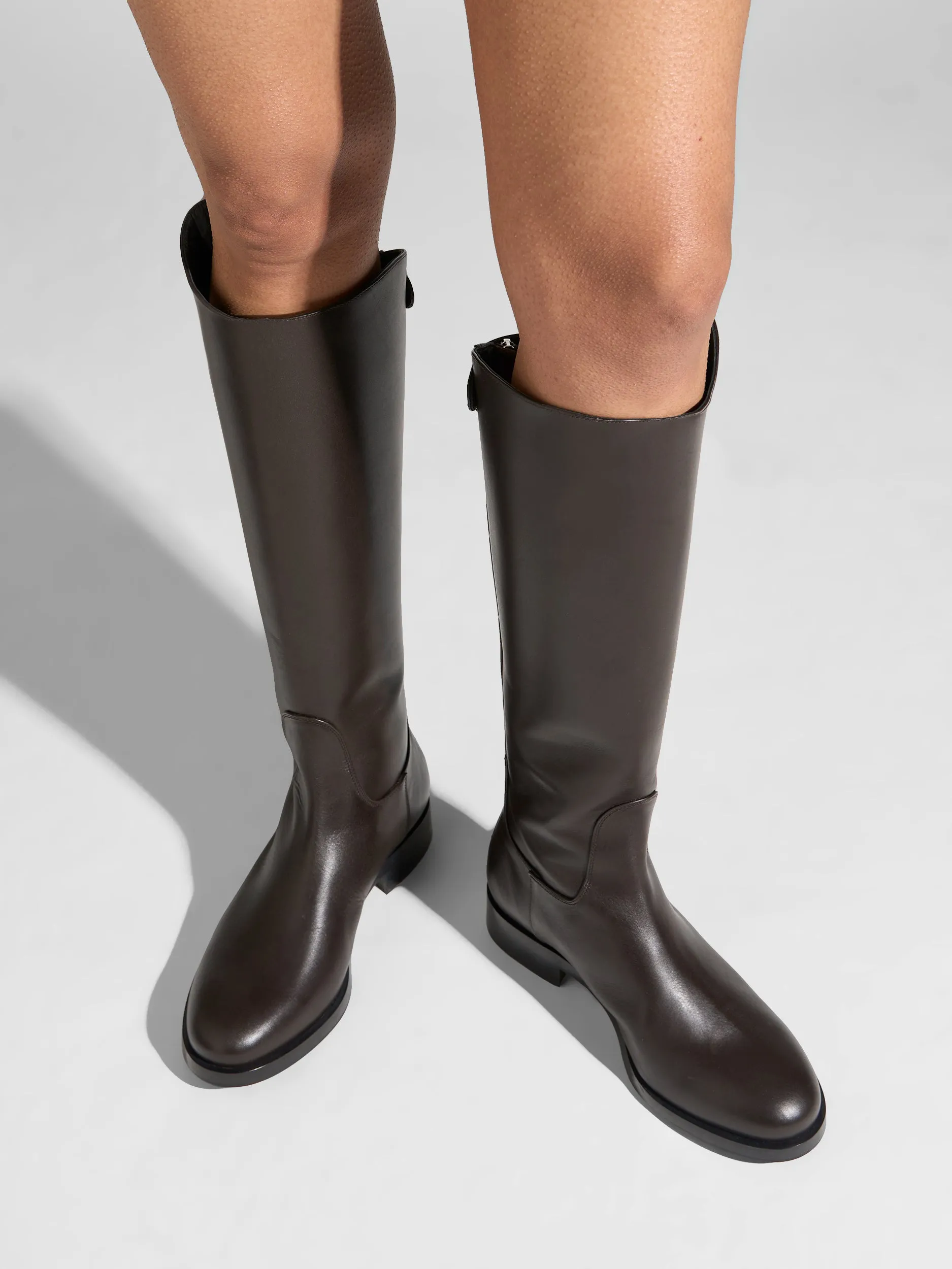 Open Toe Design Hector Knee-High Boots