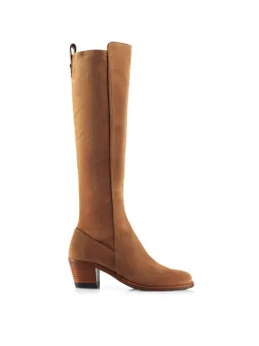 Heeled Belgravia - Tan Suede Comfortable ankle support