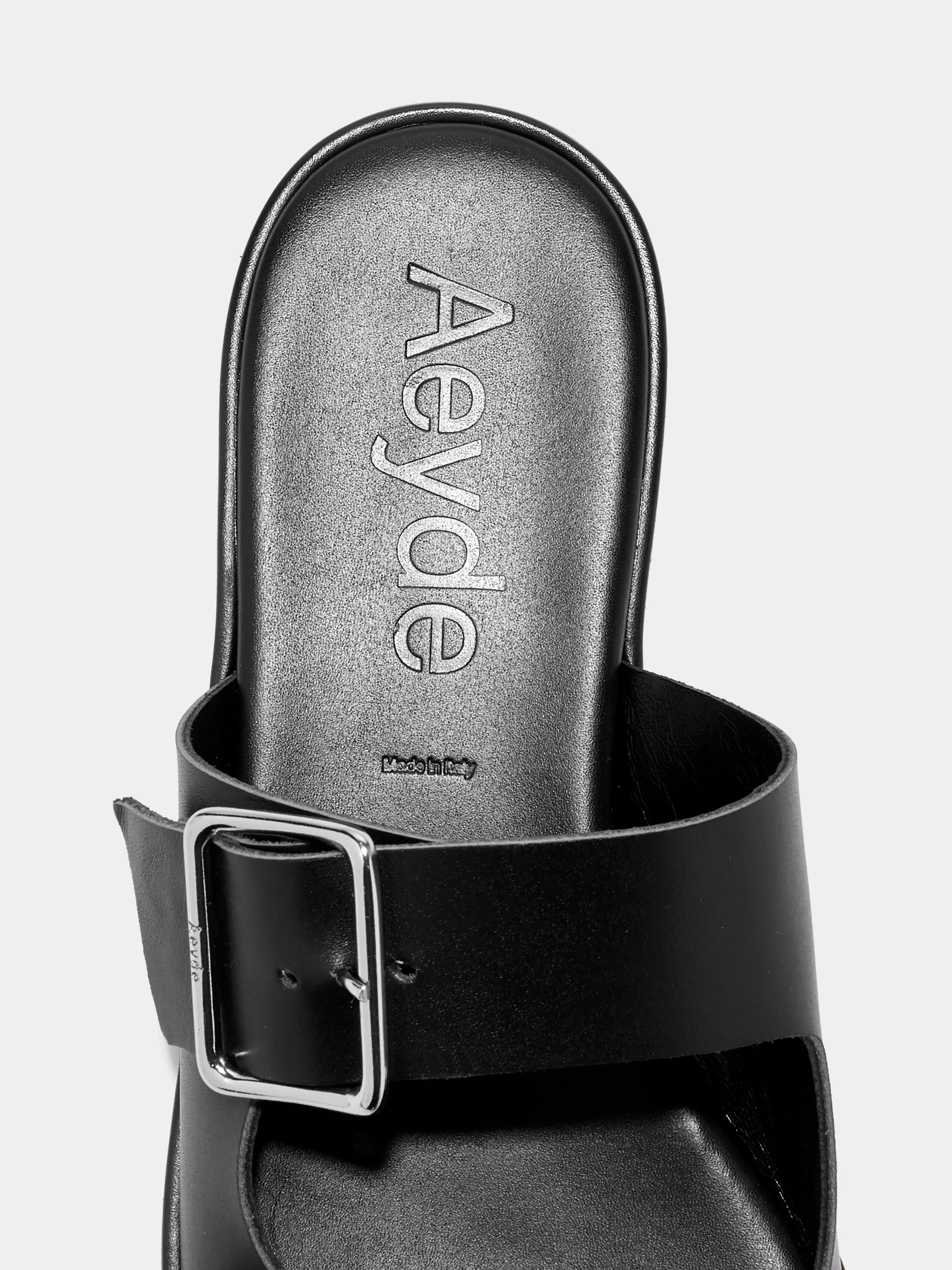 Tonya Leather Sandals Minimal Design Quick Rest