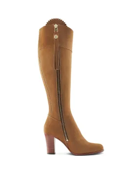 Anti Odor Morning Walk Easy Fit High Heeled Regina (Sporting Fit) - Tan Suede