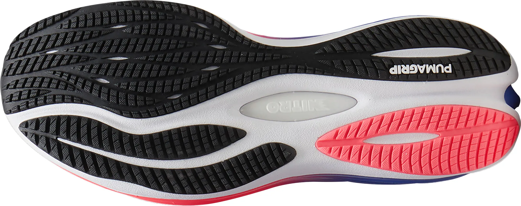 Strategic Support Webbing Puma Velocity Nitro 3 Womens Running Shoes - Blue