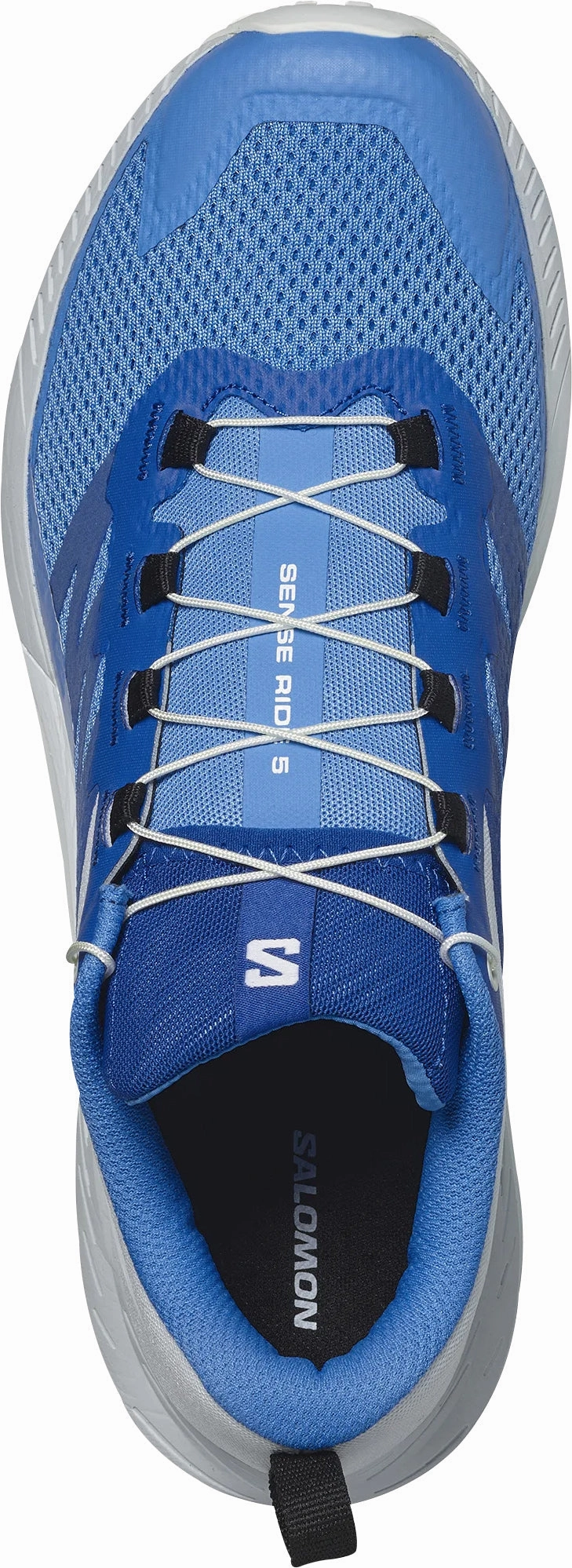hook - and - loop closure shoes Salomon Sense Ride 5 Mens Trail Running Shoes - Blue