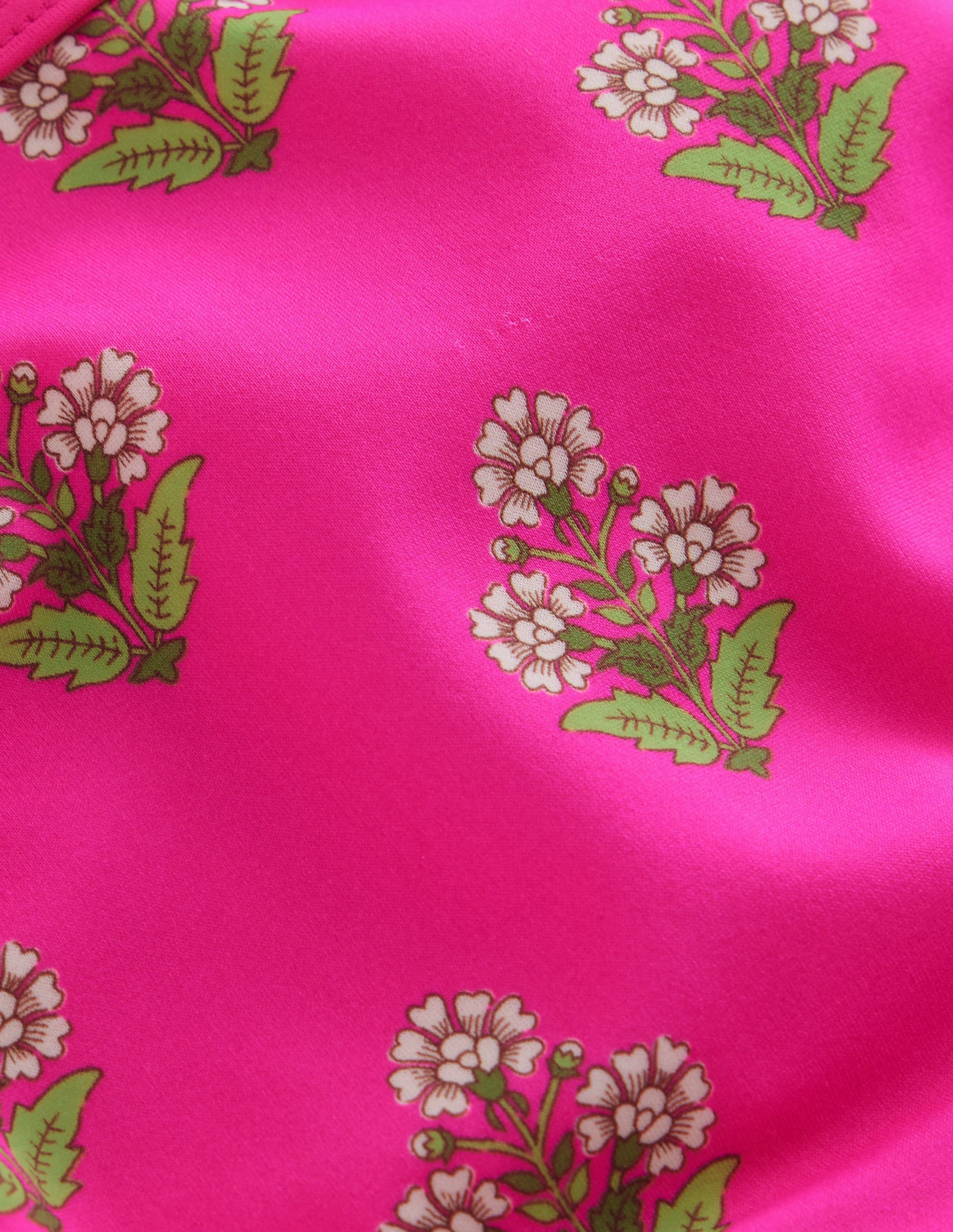 Snag Resistant Texture Polka-Dots Patterned Bikini Bottoms-Pink Small Woodblock