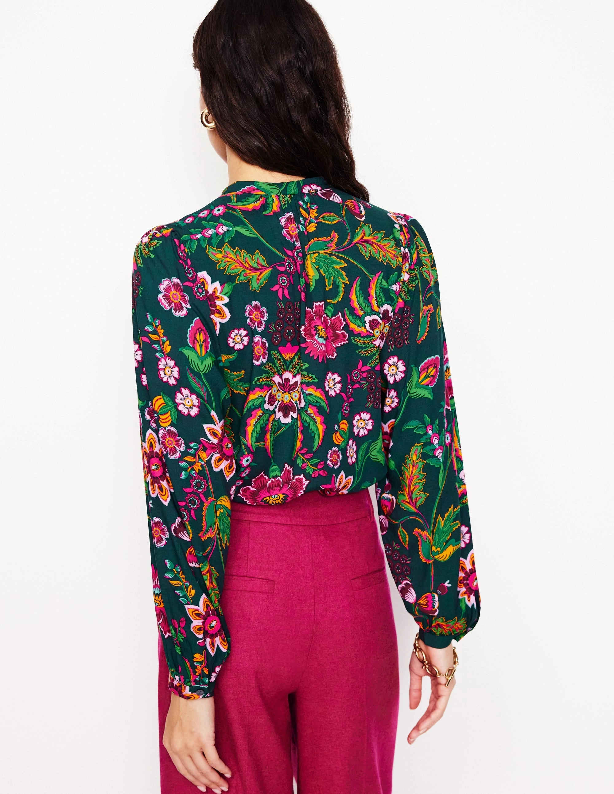 Theodora Blouse-Multi, Blossom Flourish Flexible Fit