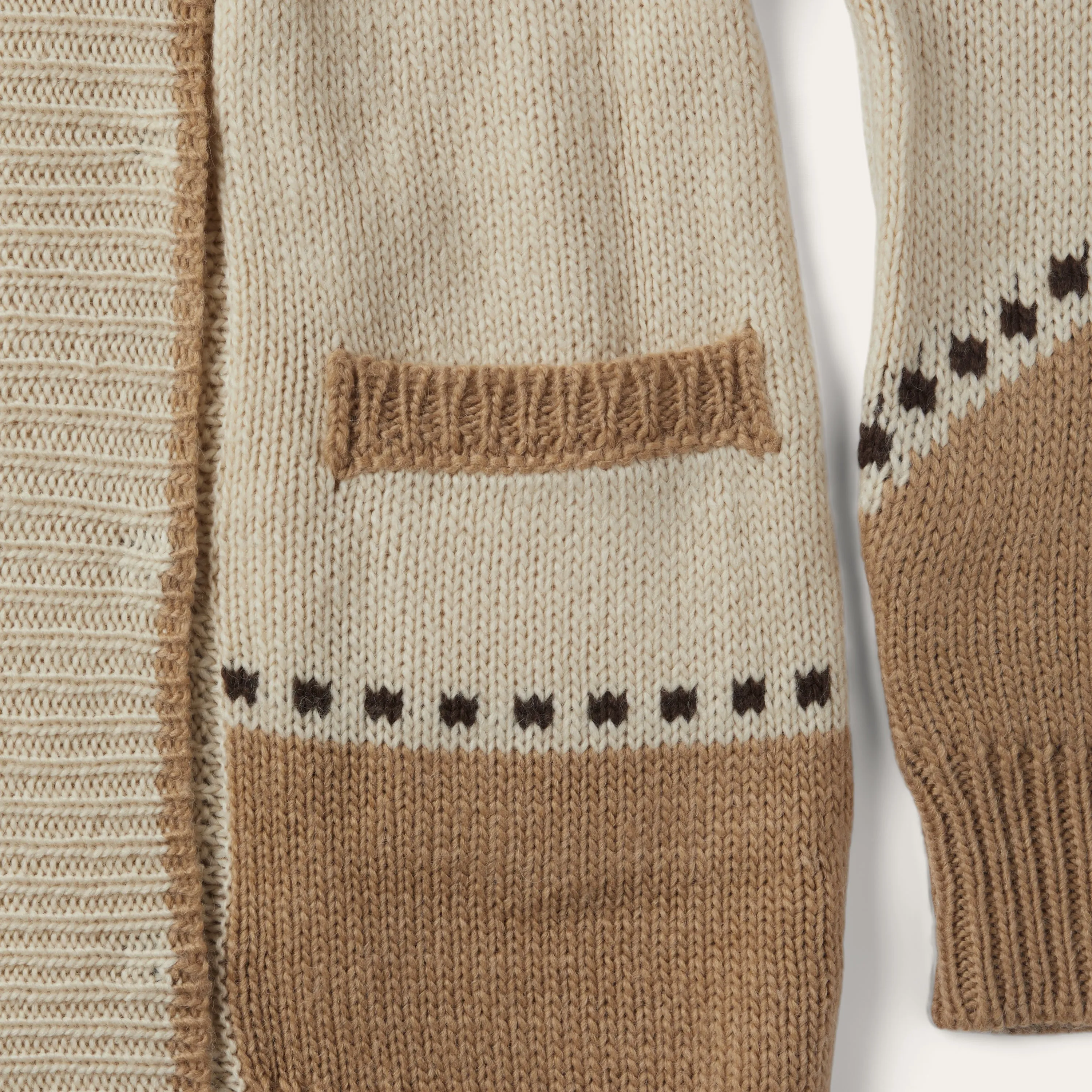 Horseshoe & Star Belted Cardigan Frictionless Inner Layer