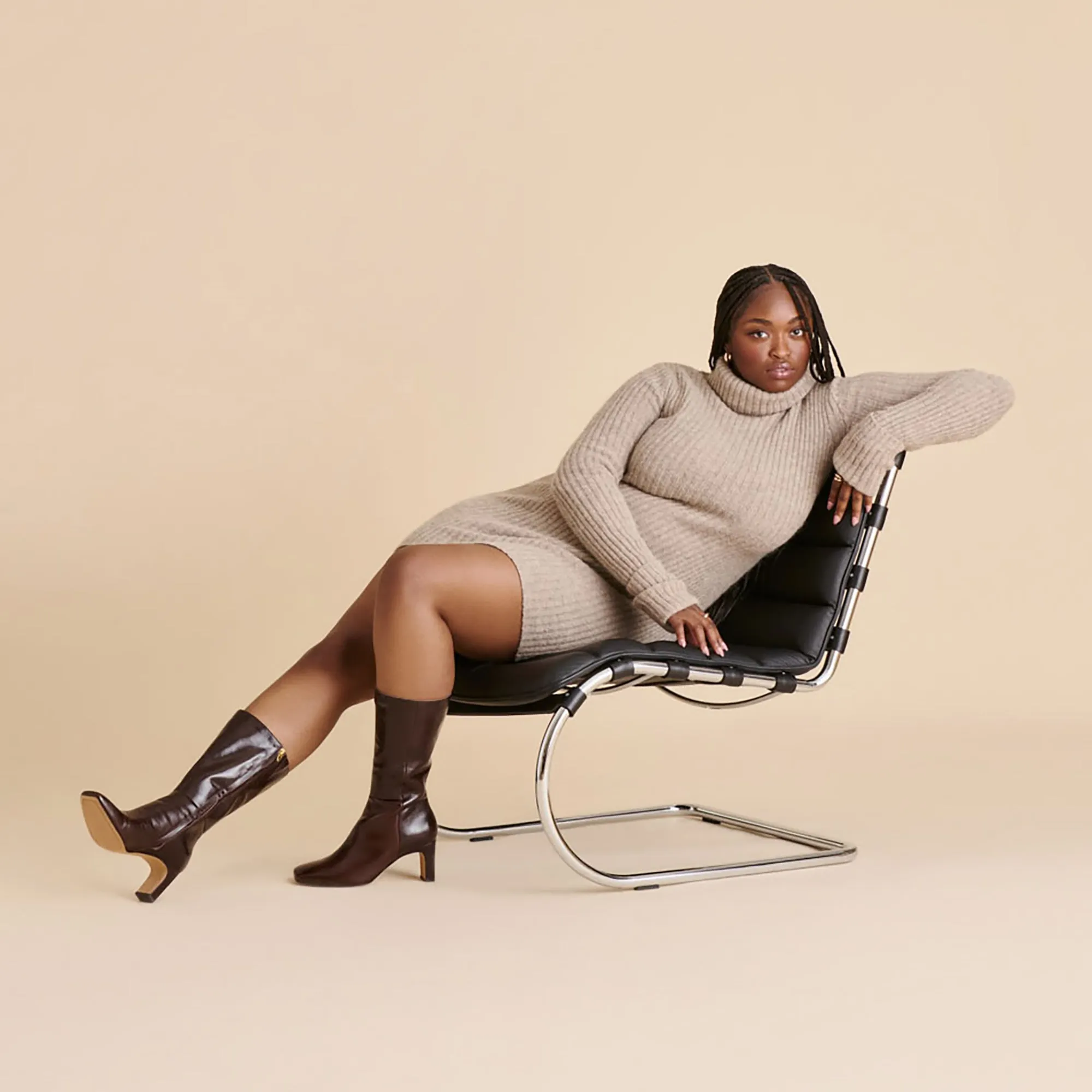 Flexible Frame All Day Worker Tough Weather RIGGS WIDE CALF BOOTS CHOCOLATE LEATHER