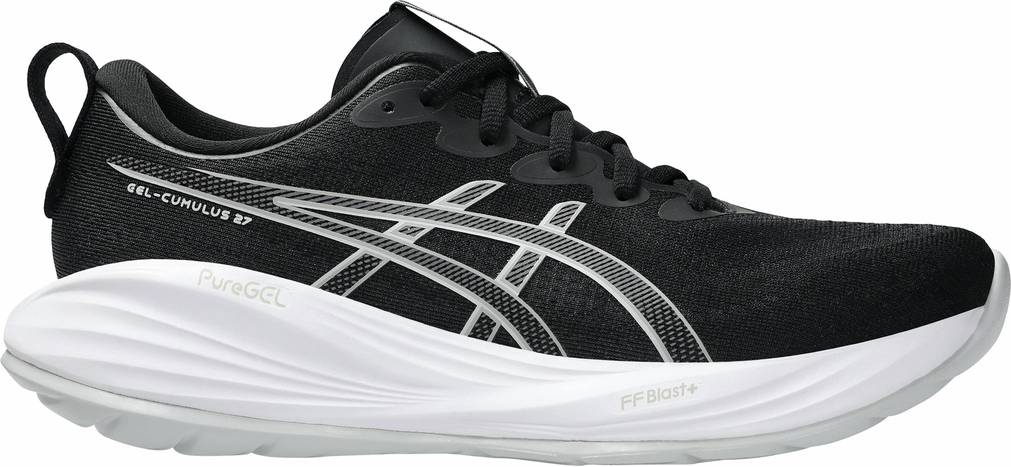 Asics Gel Cumulus 27 Womens Running Shoes - Black Slip Resistant Outsole Grip