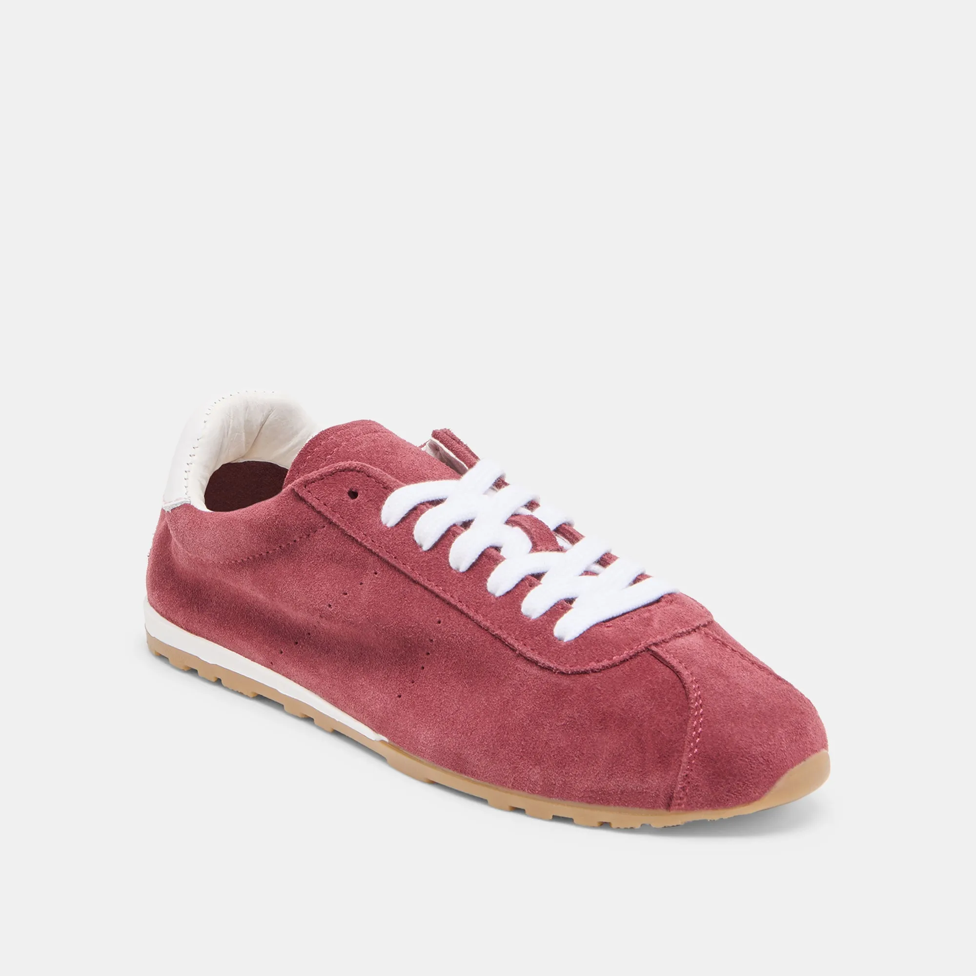 Durable Outsoles Quick Drying Technology SERINA SNEAKERS BURGUNDY SUEDE