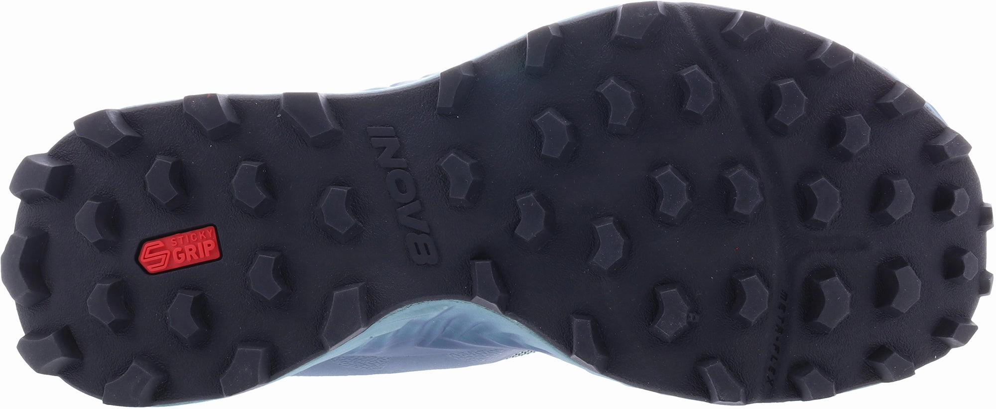 long - distance capable Inov8 Mudtalon WIDE FIT Womens Trail Running Shoes - Blue