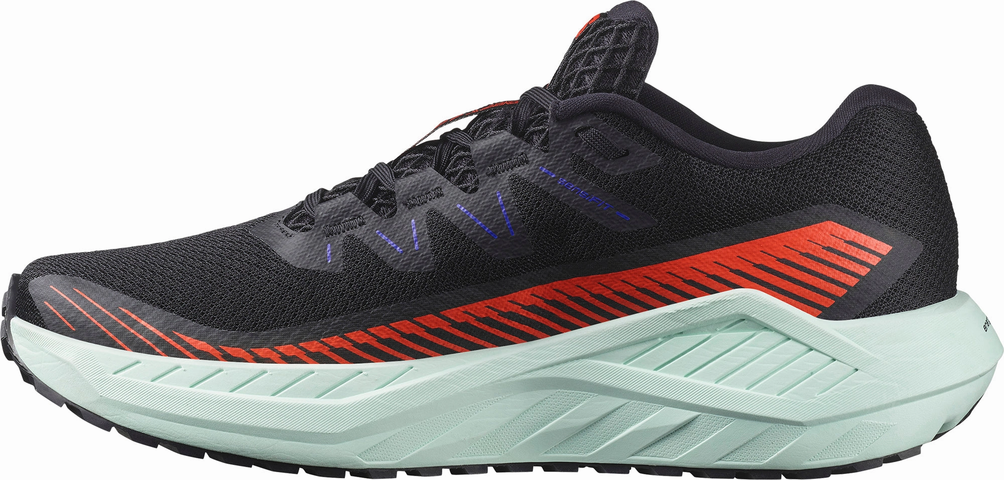 Salomon DRX DEFY GRVL Mens Trail Running Shoes - Black Cushioned Insoles