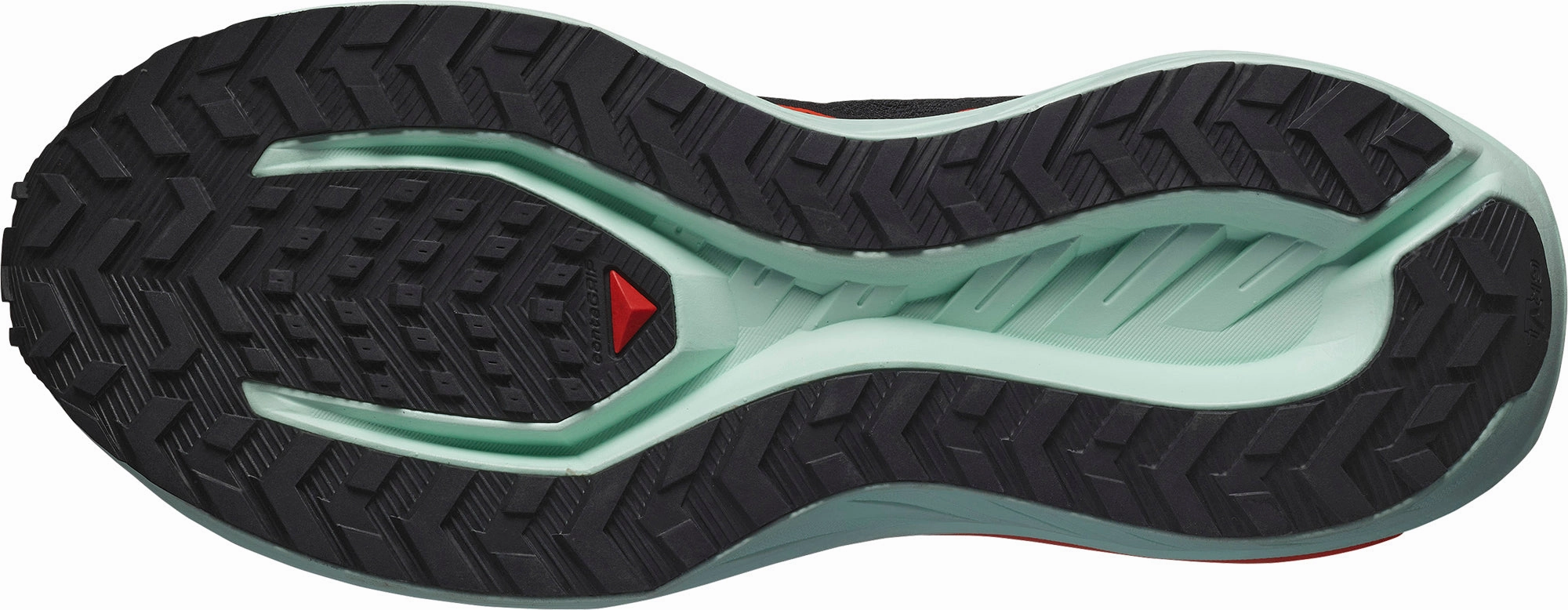 Bouncy Cushion Compound Salomon DRX DEFY GRVL Mens Trail Running Shoes - Black