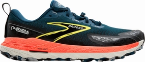 Brooks Cascadia 18 Mens Trail Running Shoes - Blue Sensational traction Seam Free Interior