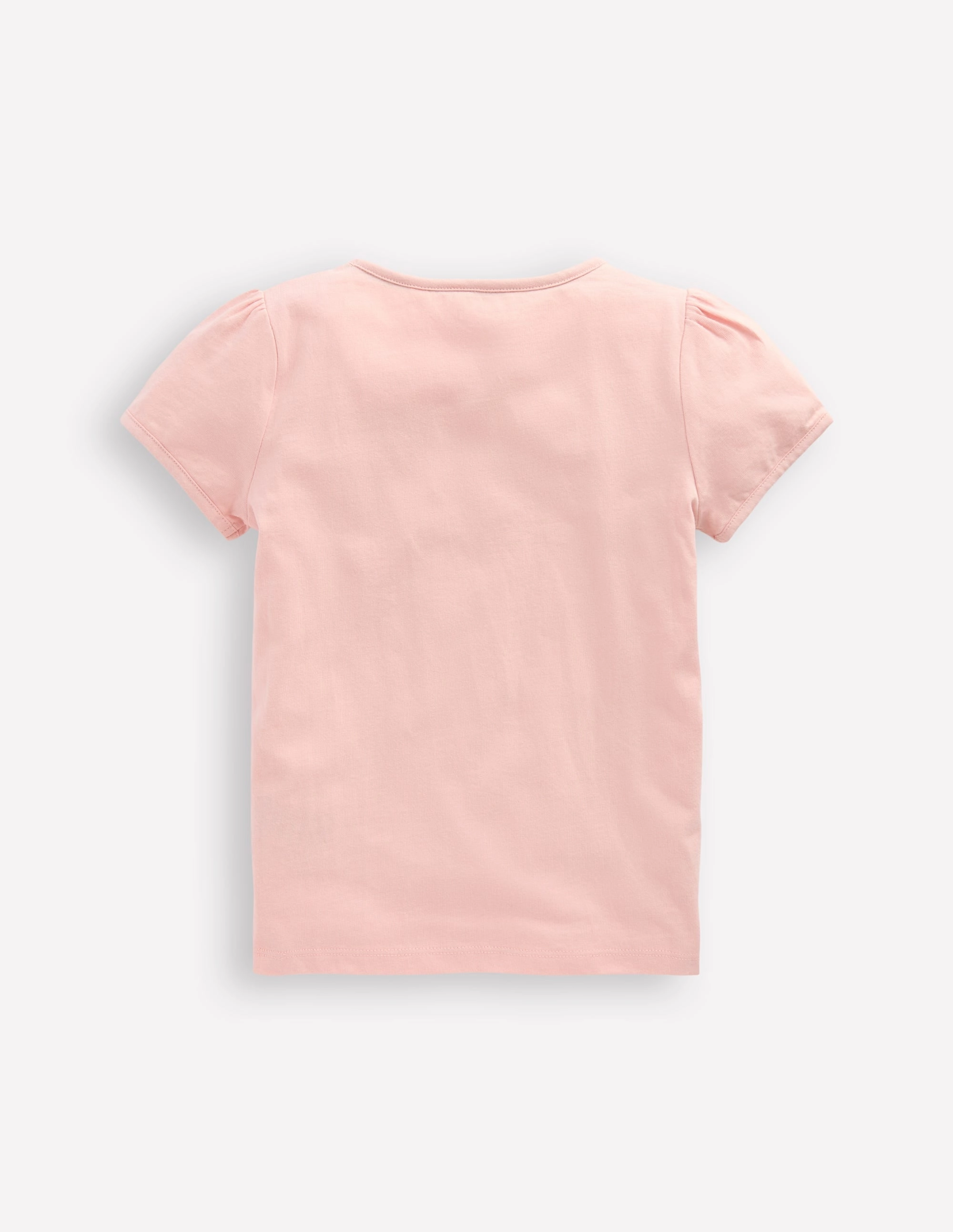 Puff Sleeve Superstitch Top-Chalk Pink Ice Creams Soft Texture