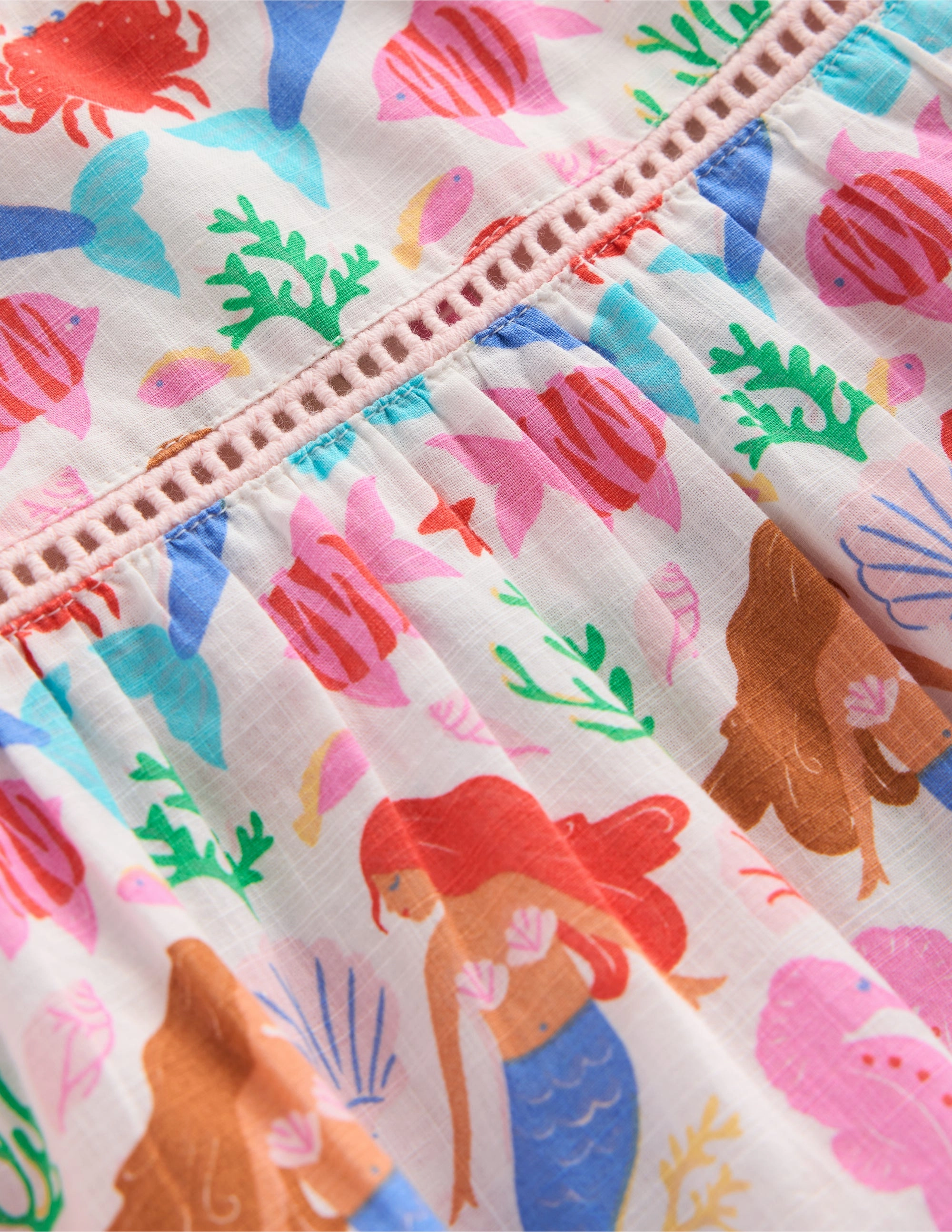 Walk Mood Celia Woven Holiday Dress-Ivory Mermaids