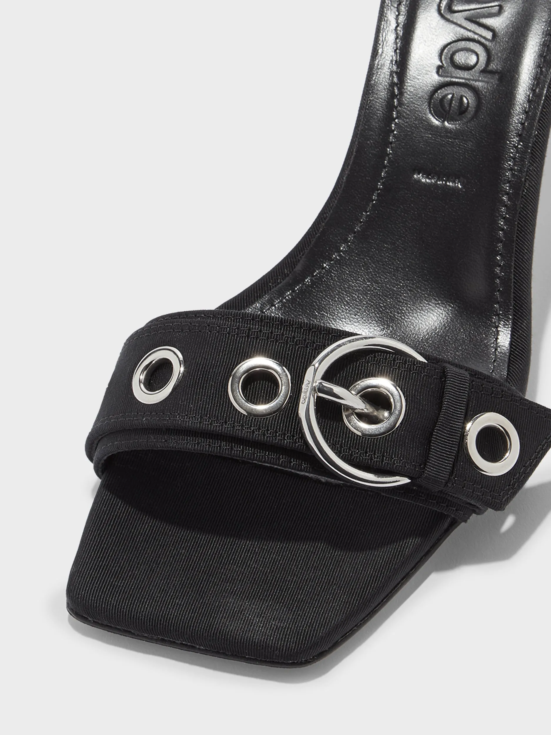 High Style Ilvy Eyelet Grosgrain Mules