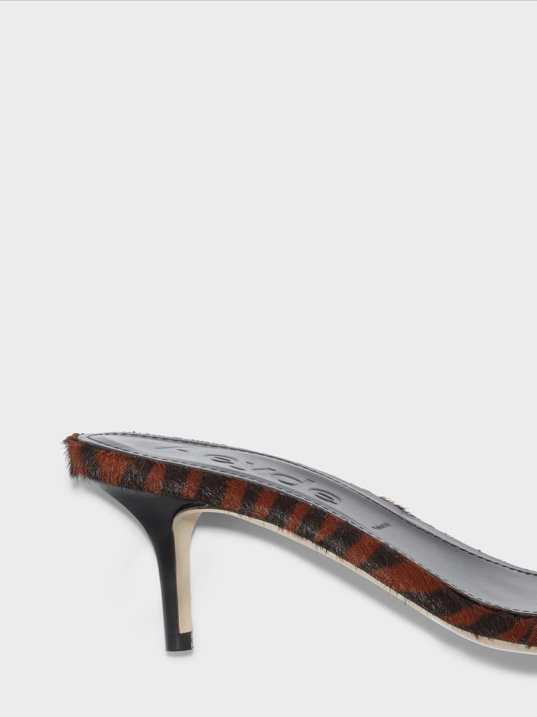 Ilvy Ponyhair Mules Luxe Wedding Footwear Textured Surface