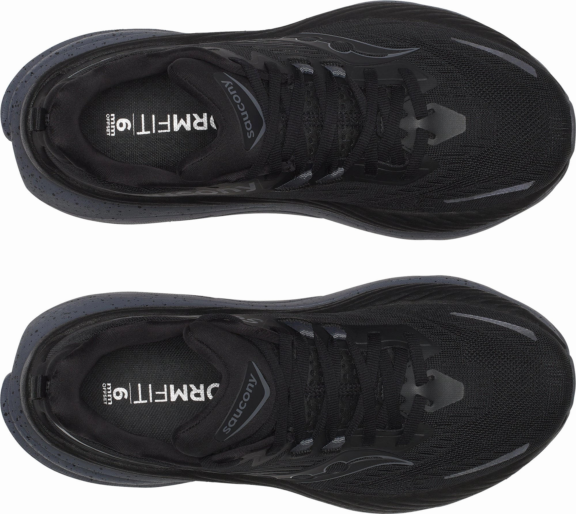 Saucony Hurricane 24 Womens Running Shoes - Black Mud - Resistant Endurance Boost