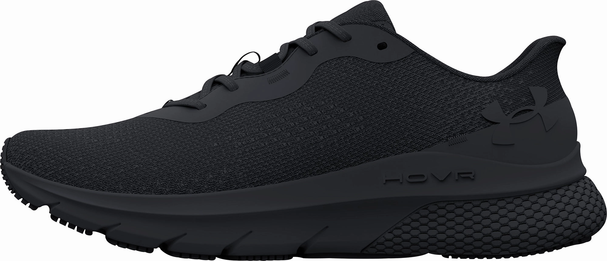 Under Armour HOVR Turbulence 2 Mens Running Shoes - Black Multi Zone Airflow Channels Wet Grip Outsole