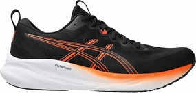 Lean Structure running in a arch bridge area shoes Asics Gel Pulse 16 Mens Running Shoes - Black
