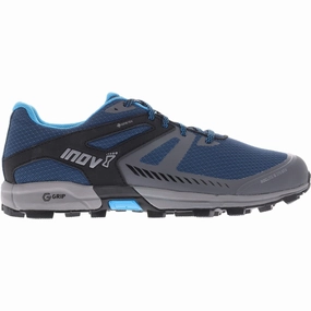 Inov8 Roclite G 315 GORE-TEX V2 Mens Trail Running Shoes - Blue Pavement - running buckle - fastener running gear