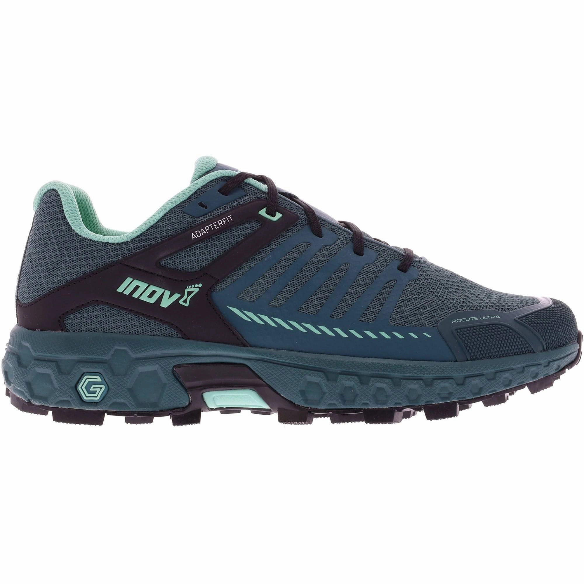 Inov8 Roclite Ultra G 320 Womens Trail Running Shoes - Blue well - being running in a desert shoes