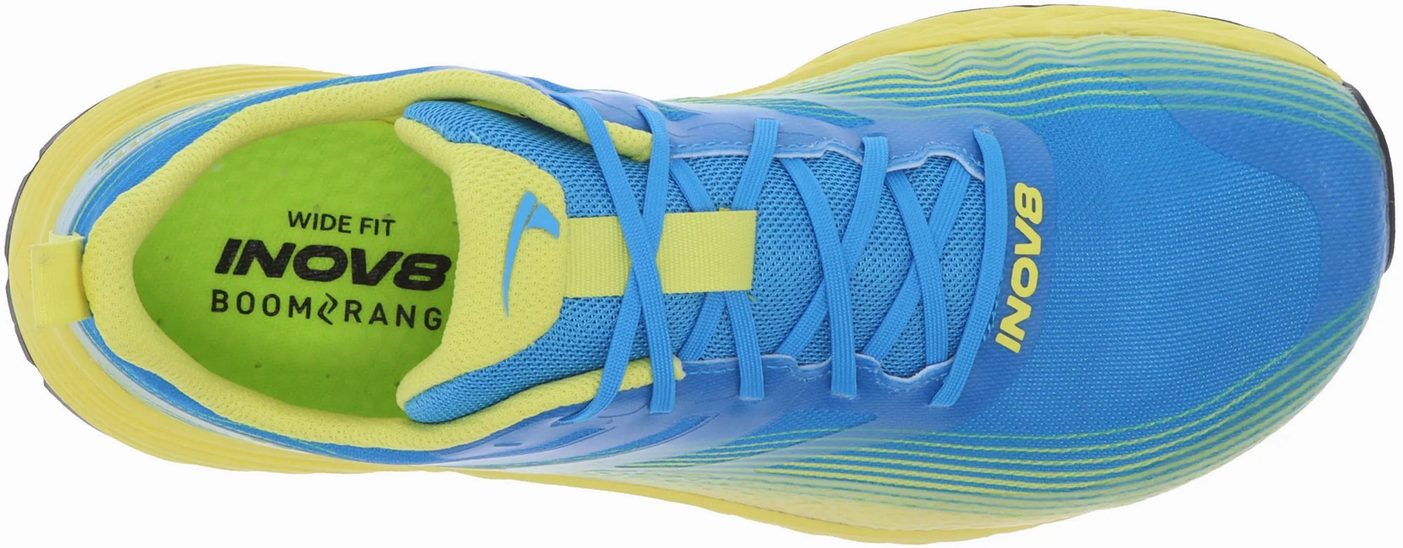 outstanding - running easy - to - maintain shoes Inov8 TrailFly Speed WIDE FIT Mens Trail Running Shoes - Blue