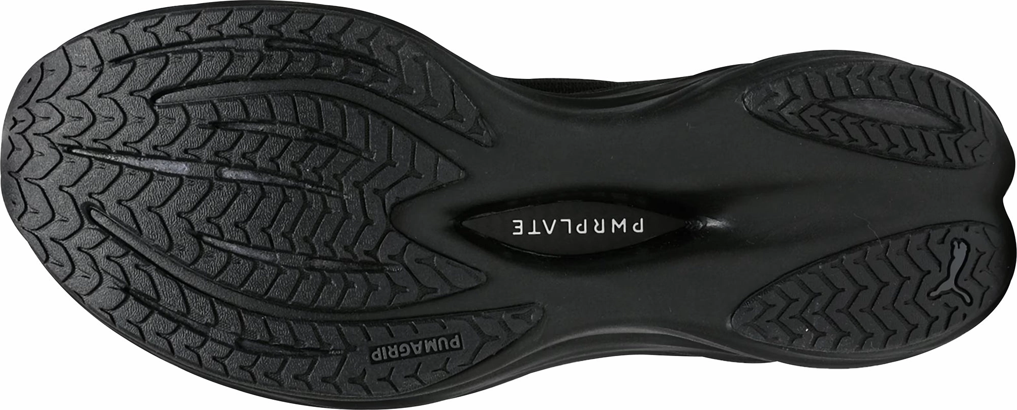 Rockered Propulsion Plate Puma Deviate Nitro 3 WIDE FIT Mens Running Shoes - Black