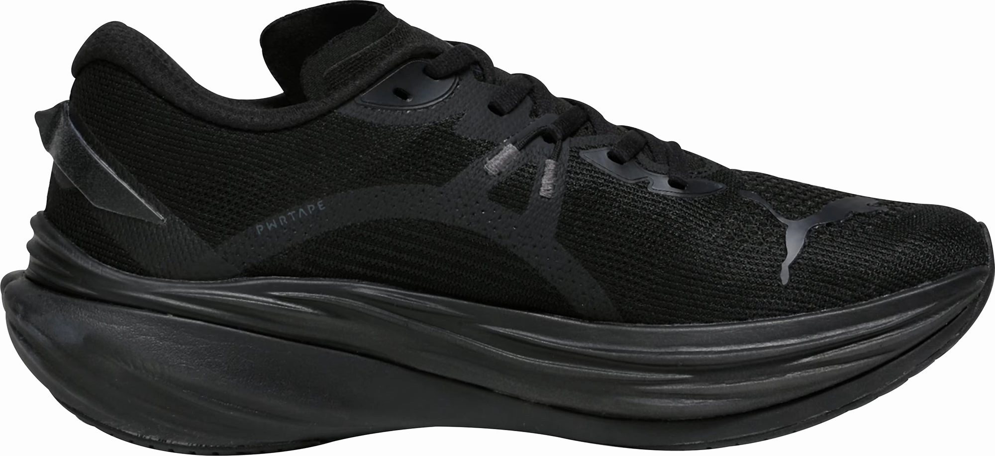 Puma Deviate Nitro 3 WIDE FIT Mens Running Shoes - Black Anti Friction Lining