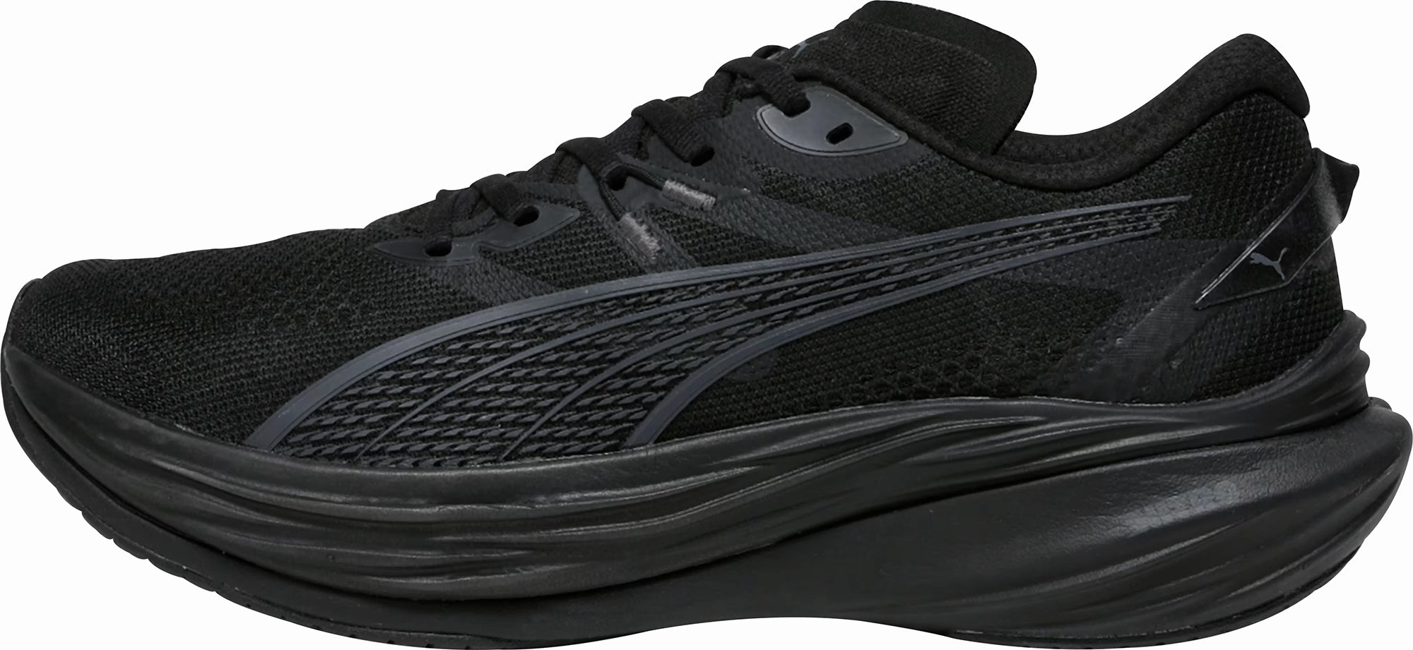 style - focused Puma Deviate Nitro 3 WIDE FIT Mens Running Shoes - Black