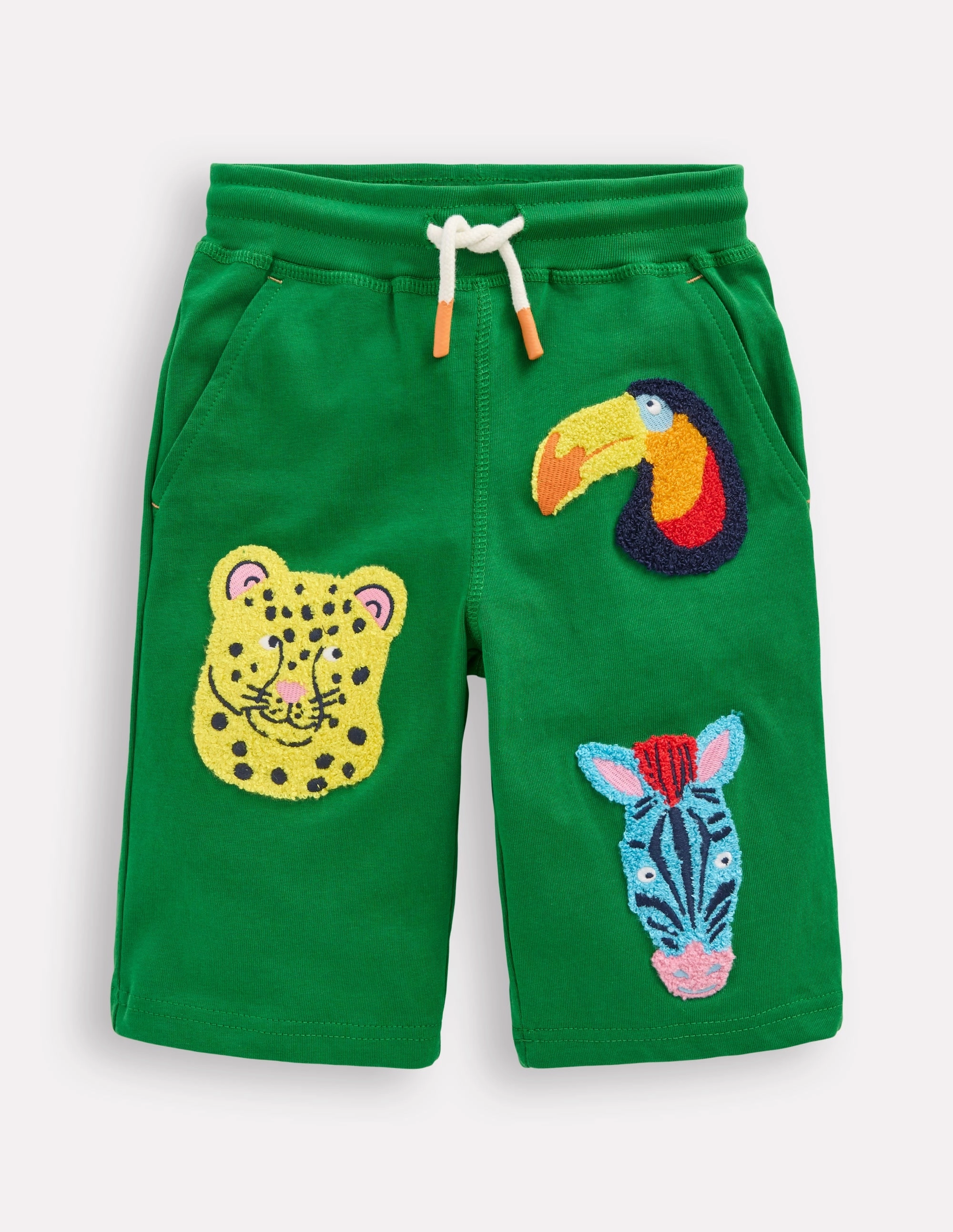 Slim Stretch Jersey Baggies-Highland Green Jungle Animals