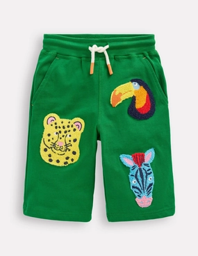 Slim Stretch Jersey Baggies-Highland Green Jungle Animals
