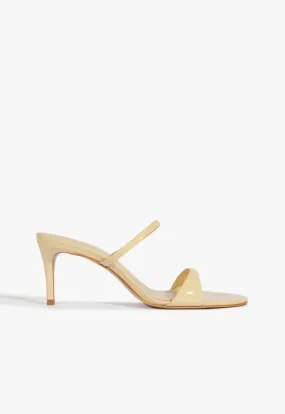 Comfortable Pair Jessica Mid Mule Patent Sandal