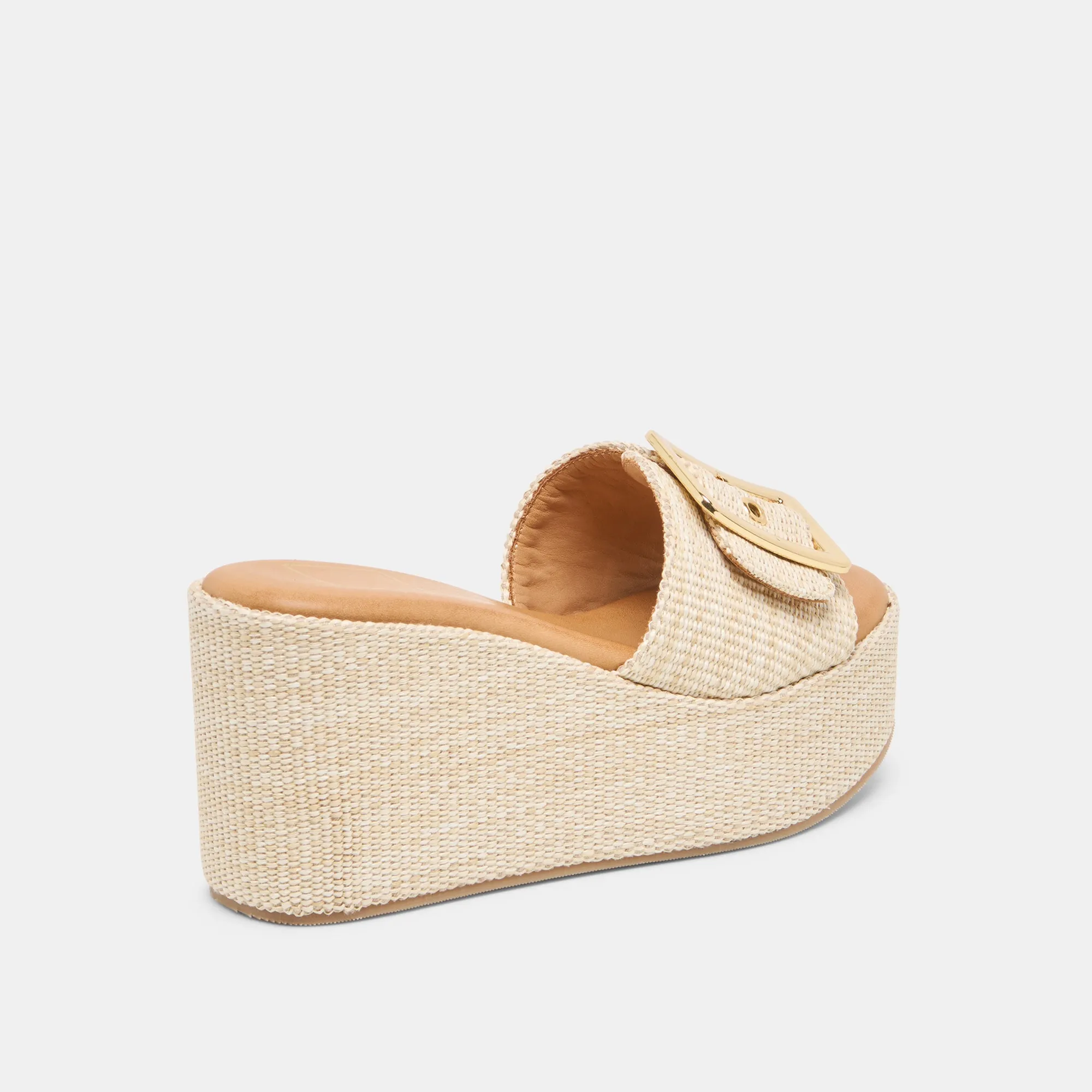 Low Top Soft Material JILIAN WEDGES LT NATURAL RAFFIA