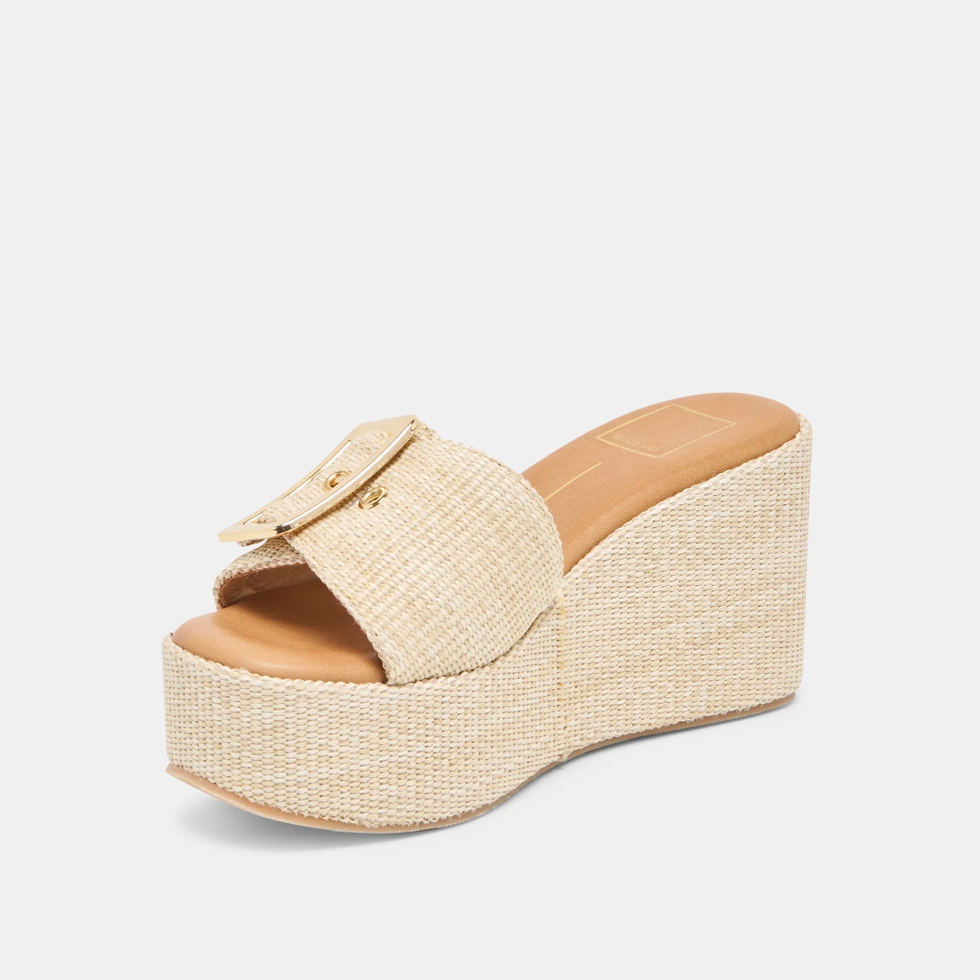 JILIAN WEDGES LT NATURAL RAFFIA Comfortable Shoes