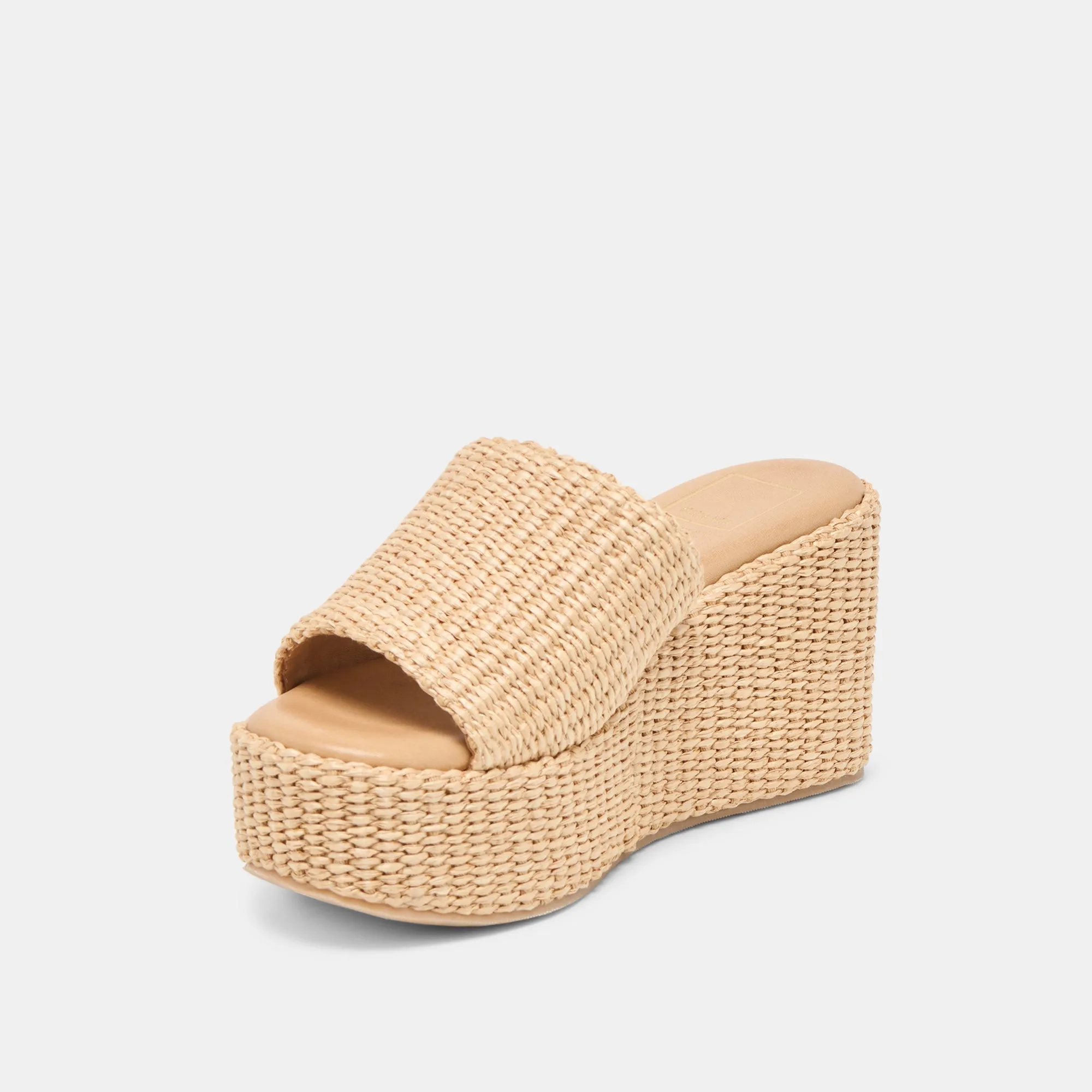 JOCLYN WEDGES LT NATURAL RAFFIA Bold Finish