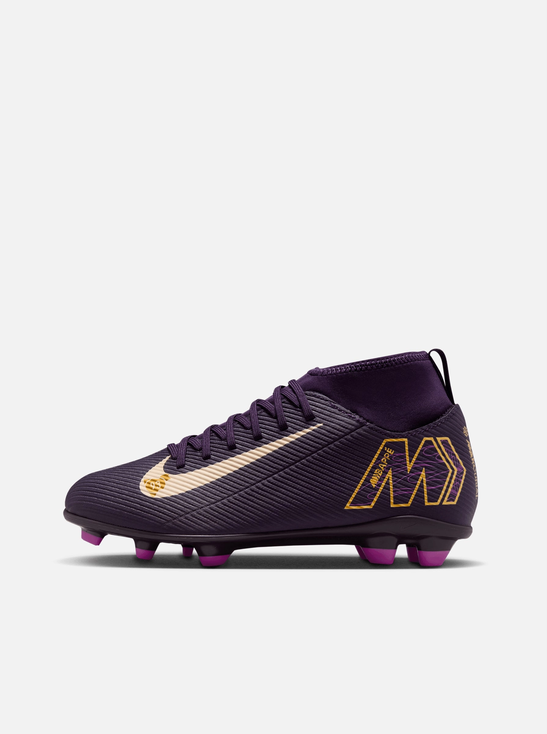 Jr. Mercurial Superfly 10 Club "Kylian Mbapp??" Edge Control Grass Surface