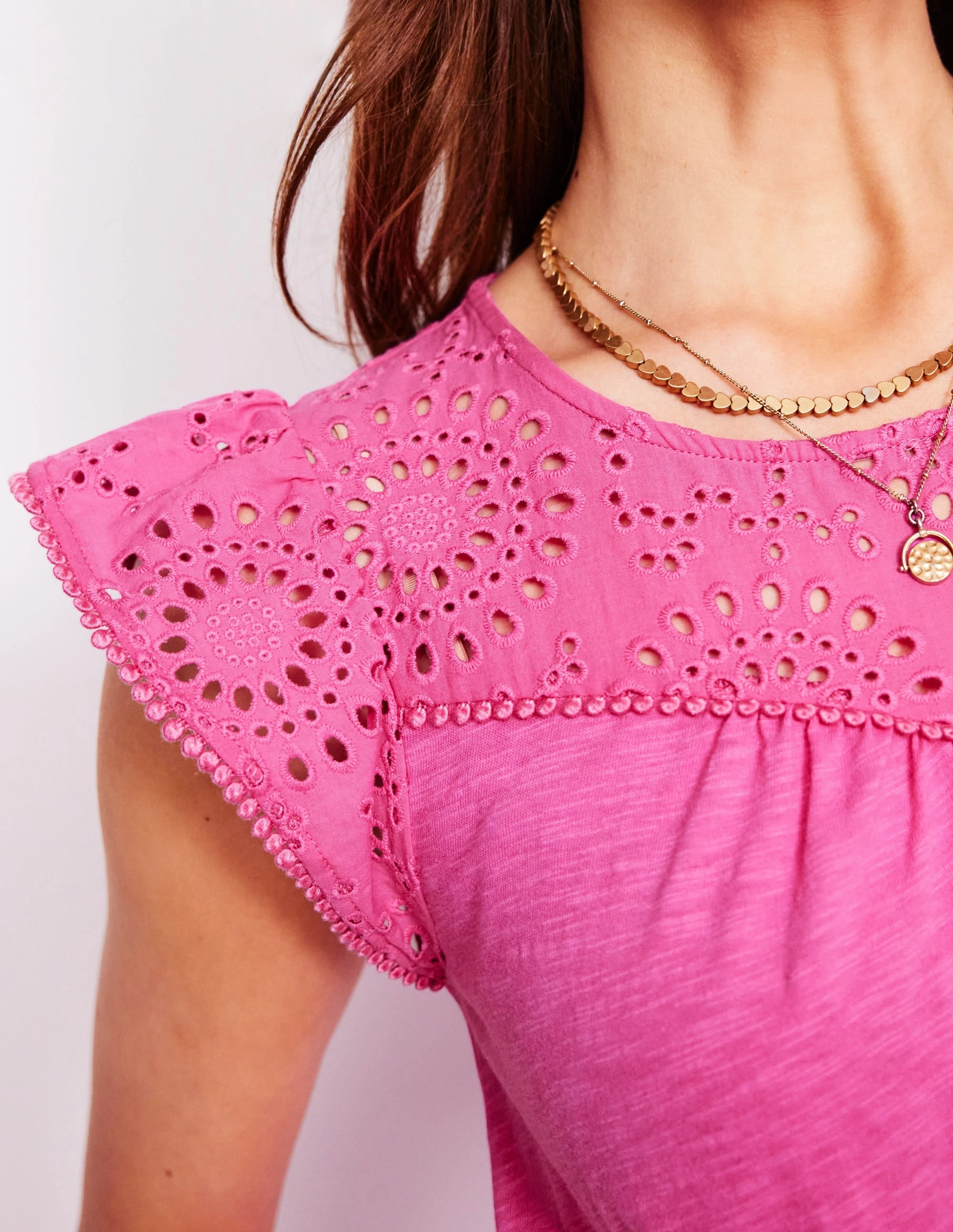 Juliet Broderie Midi Dress-Tickled Pink Perfect Waist Timeless Fit