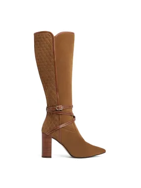 Street Utility Knee High Chiswick - Tan Suede
