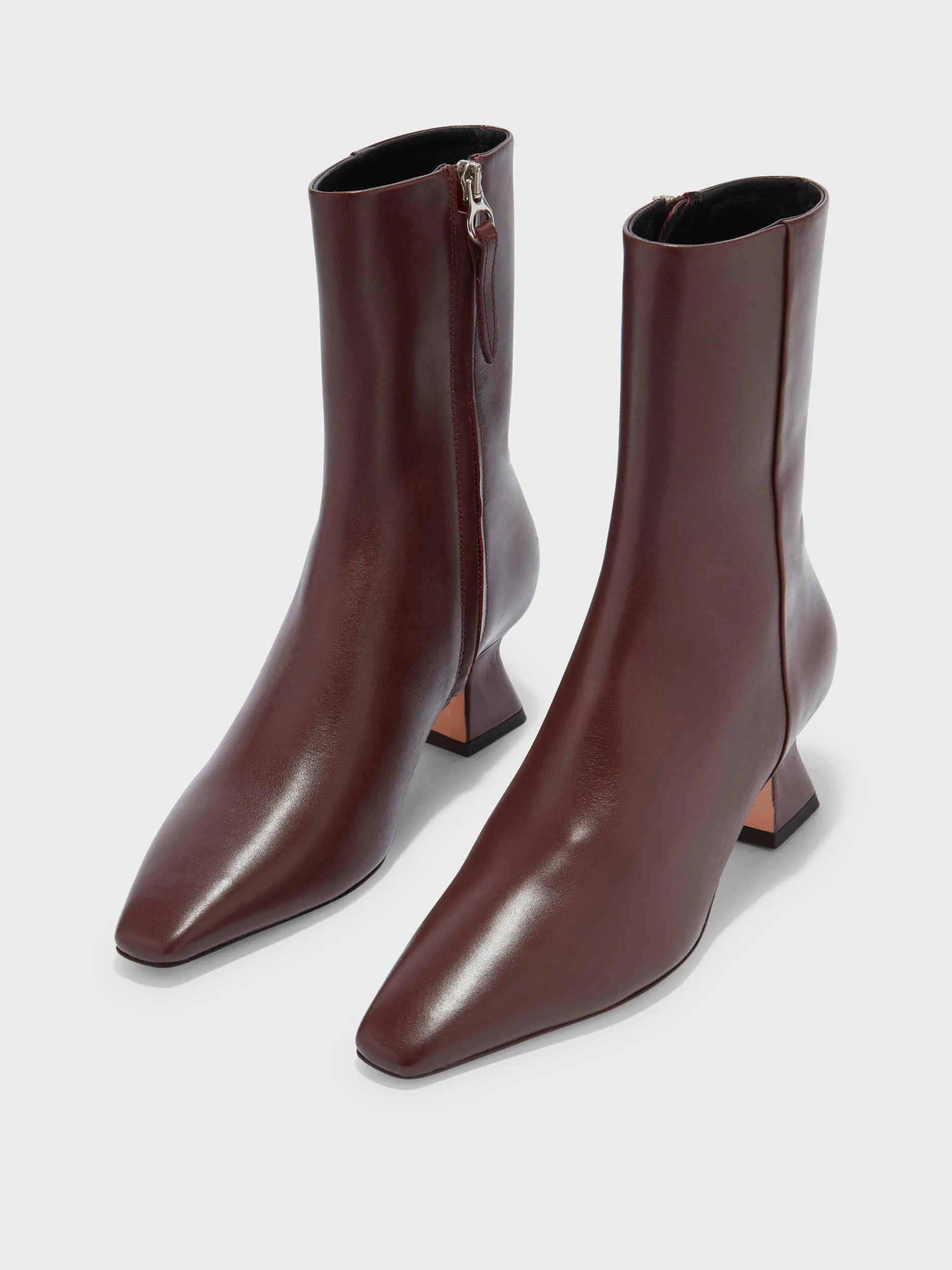 Koko Leather Ankle Boots Functional Design