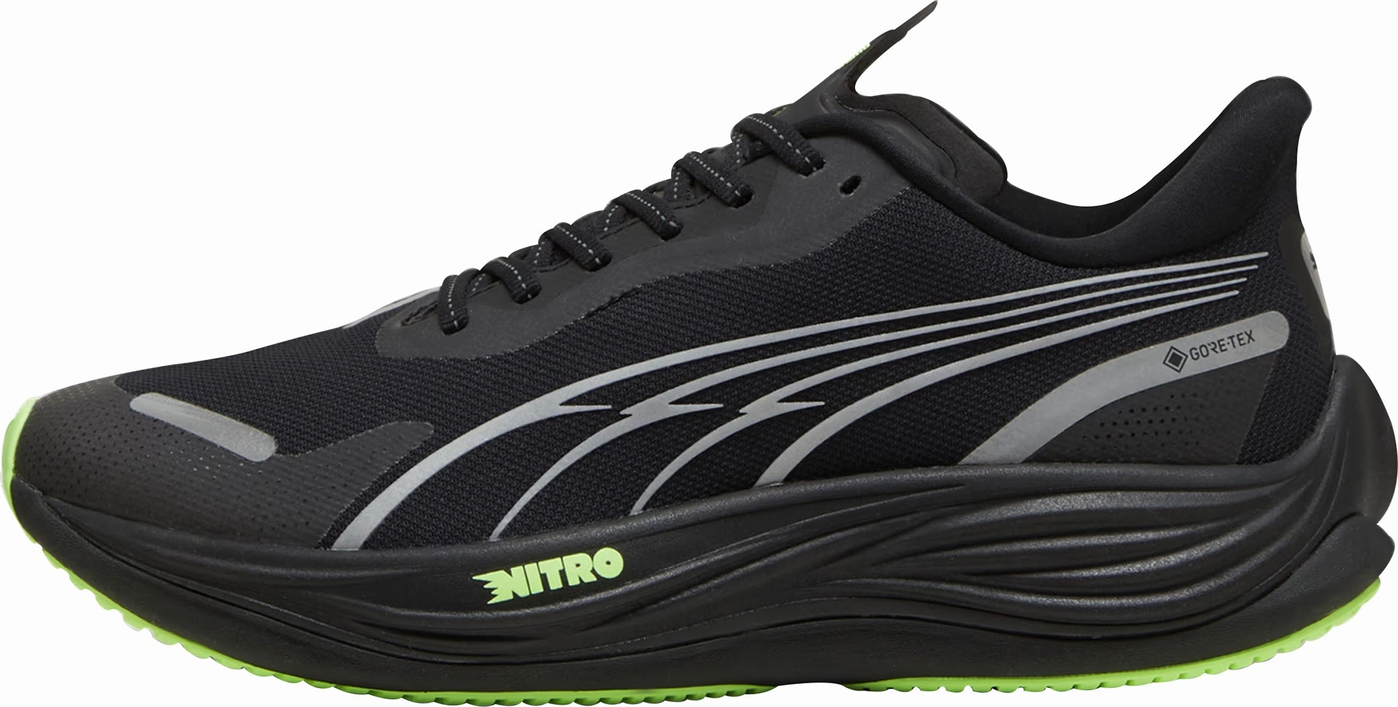 Puma Velocity Nitro 3 GORE-TEX Mens Running Shoes - Black reinforced - structure - robustness shoes Distinctive