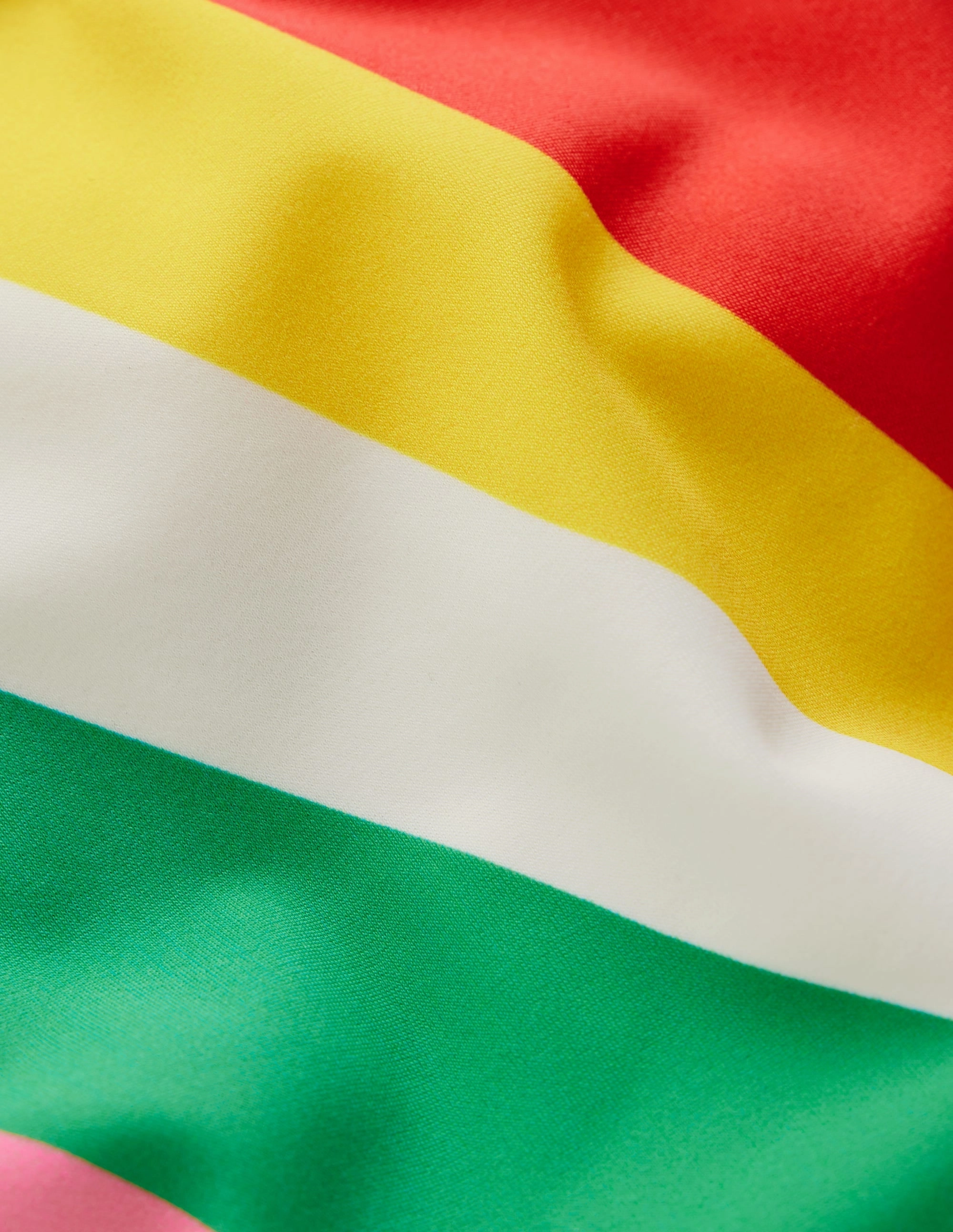 Patterned Bikini Bottoms-Multi Rainbow Swirl Torsion control Odor Resistant Fabric