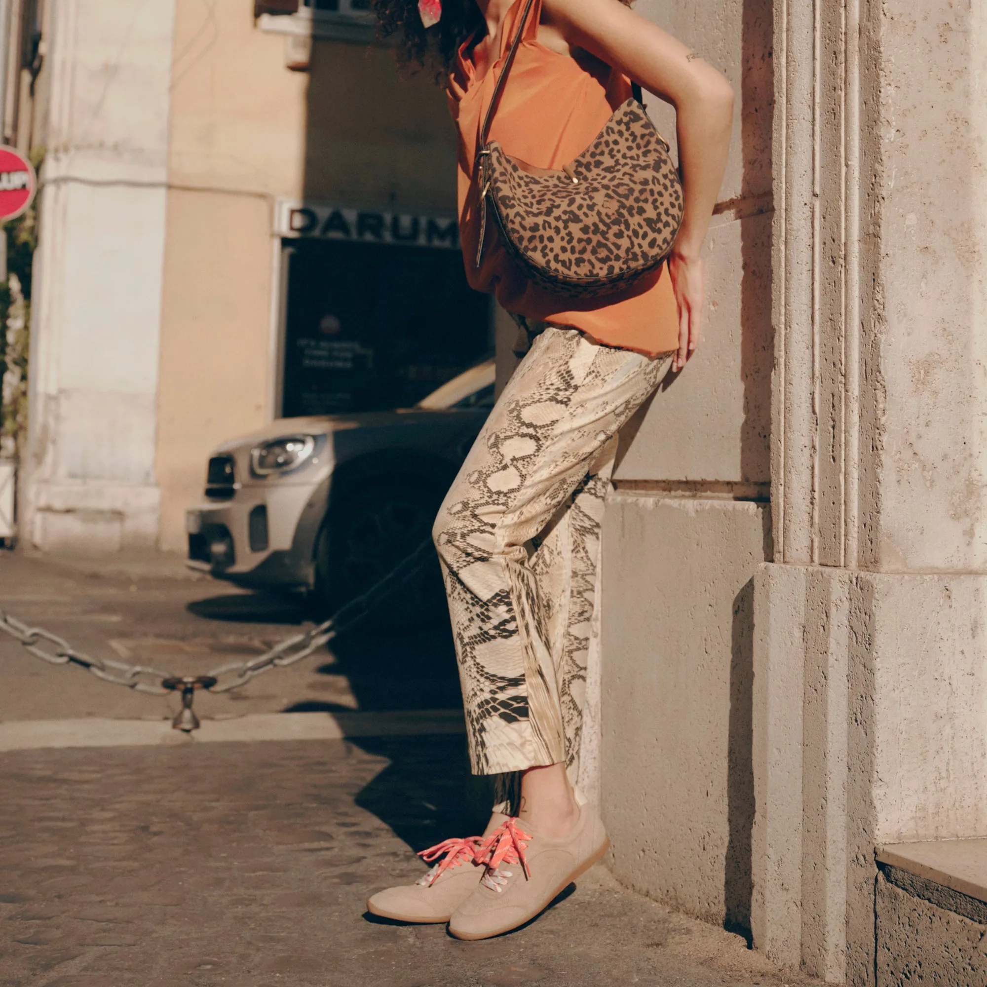 LAINI SNEAKERS CAMEL SUEDE All Day Work walking shoes