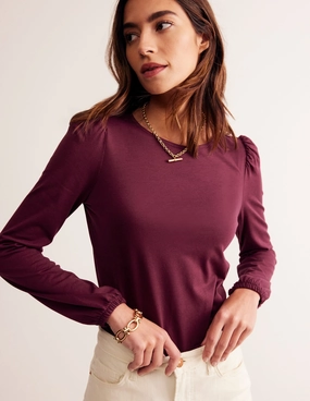 Supersoft Long Sleeve Top-Deep Wisteria shopping