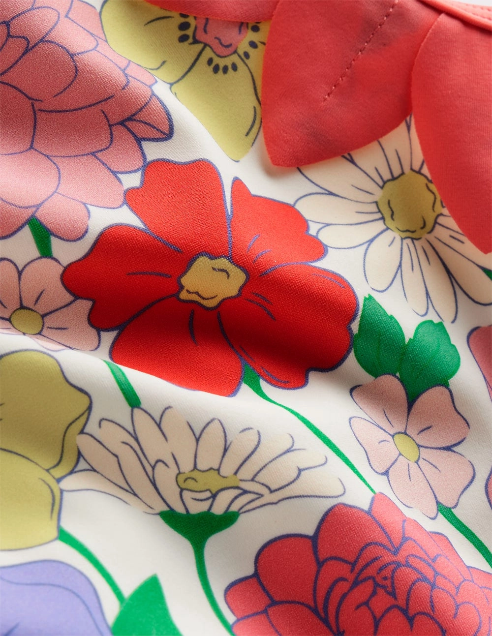 Body Confidence Lettice Cut Out Swimsuit-Multi Summer Garden