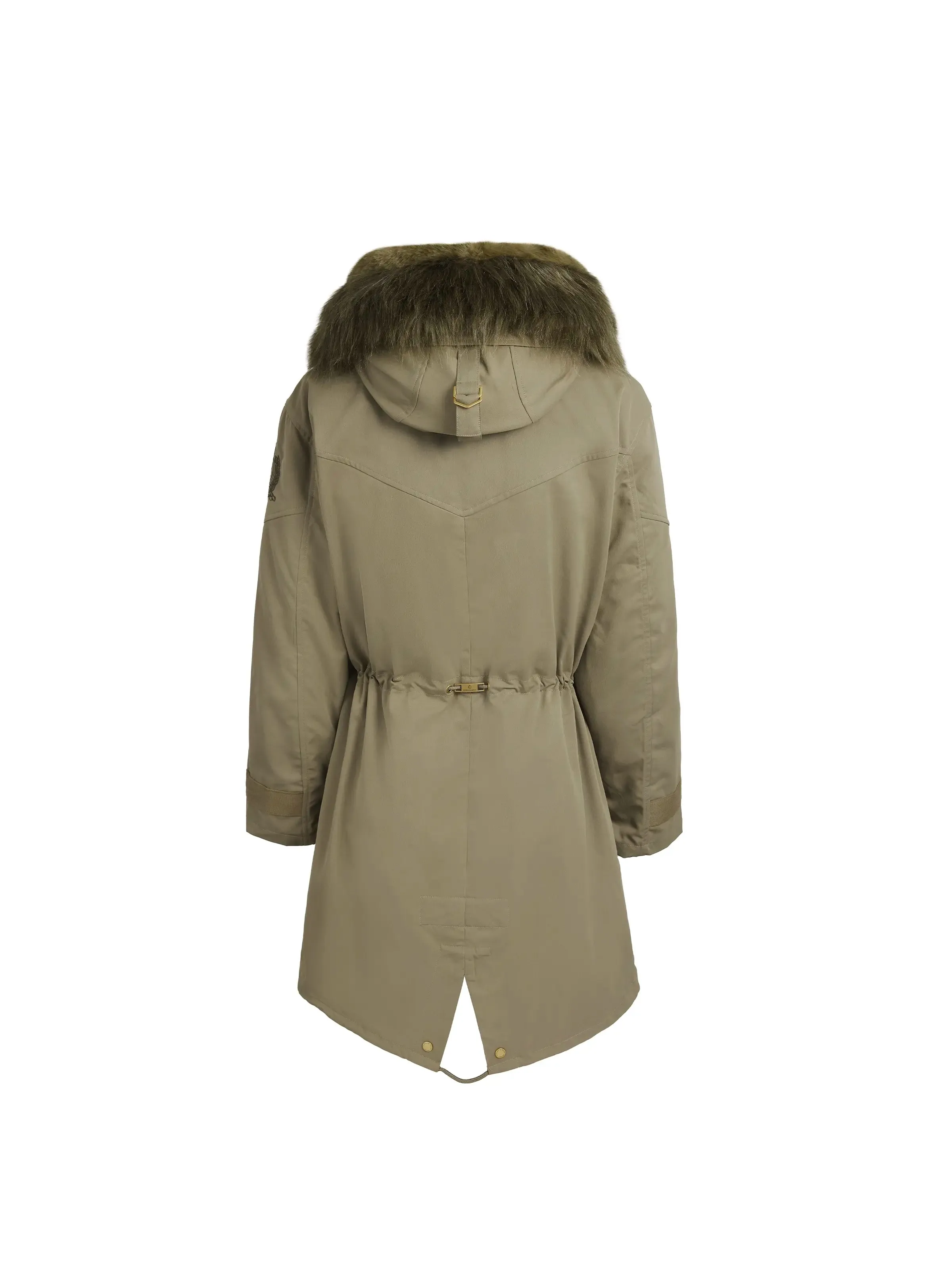 Libby Parka - Olive Anti Pill Fabric Tech City Commuter