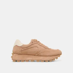 TRICIA SNEAKERS TOFFEE SUEDE Breathable Upper Design Neutral palette