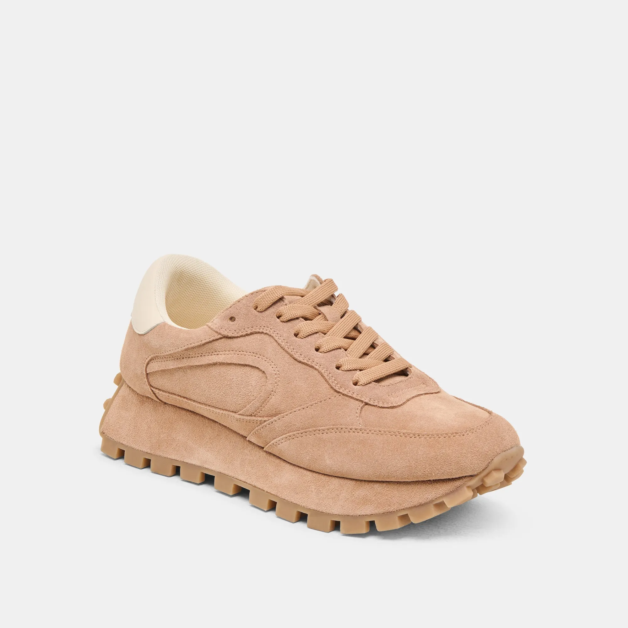 TRICIA SNEAKERS TOFFEE SUEDE Ventilated Footbed System